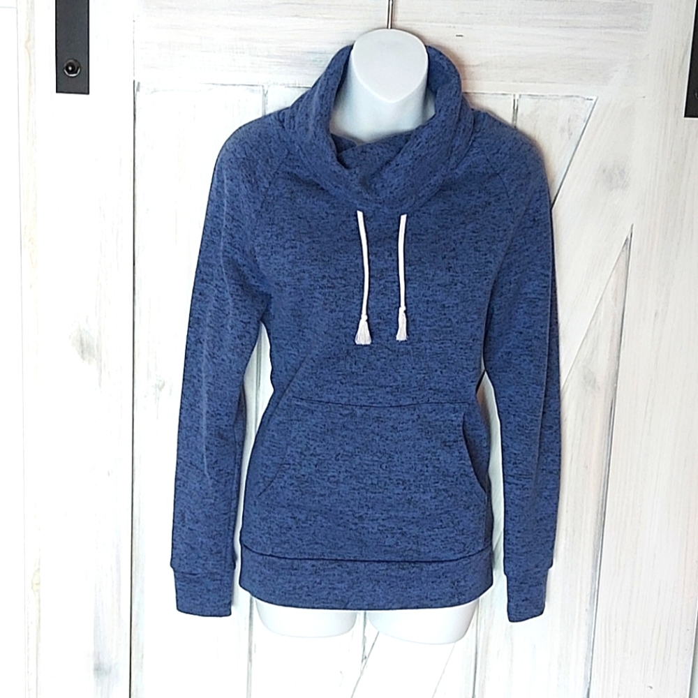 Derek Heart cowl-neck pullover sweatshirt